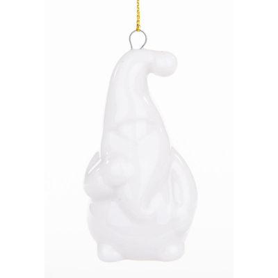 31. CERAMIC SANTA CLAUS CHRISTMAS BALL 7.8 CM 1 pc