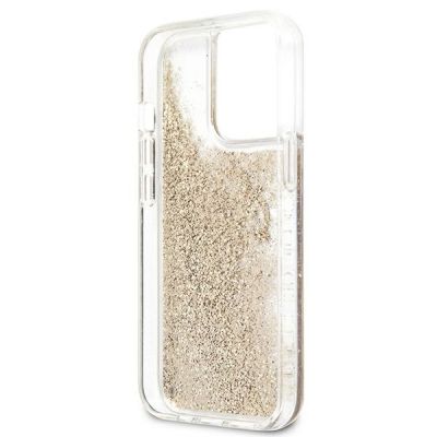 7. Guess 4G Big Liquid Glitter case for iPhone 13 Pro Max 6.7" - gold