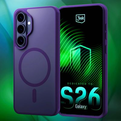 6. 3mk Smoke MagCase for Samsung Galaxy S26 - purple