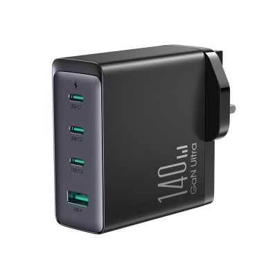 9. GaN charger UK Joyroom JR-TCG05UK 140W 3x USB-C USB-A + USB-C / USB-C cable 240W 1.2m