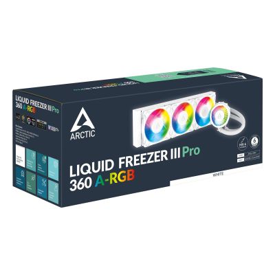 6. ARCTIC WAK Liquid Freezer Pro III 360 A-RGB Liquid Cooling (White)