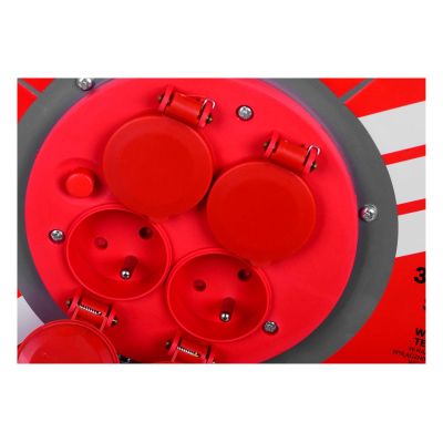 7. 25M VERTEX 3x2.5mm PB25METAL black electric extension cable reel