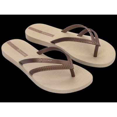 6. Ipanema Bossa Fem women's summer beach flip-flops beige (82067-21975)
