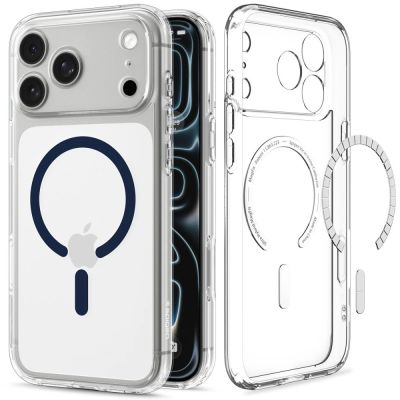 2. Spigen Ultra Hybrid MagSafe Case for iPhone 18 Pro Max / 17 Pro Max - Clear Navy Blue