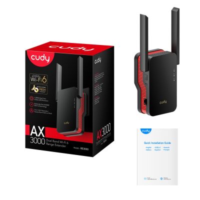 5. CUDY RE3000 LAN 1xGigabit AX3000 Dual Band Wi-Fi 6 Mesh Wi-Fi Amplifier