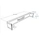 6. WHITE MOUNTING BRACKETS FOR BENCHK WALL BARS WHW S8