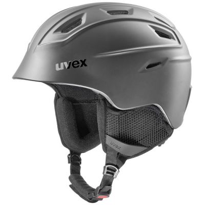 Uvex fierce unisex ski helmet with removable anti-allergic liner grey (56/6/225/20)