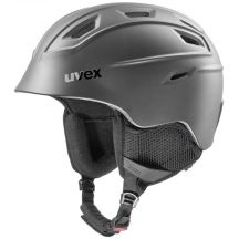 Uvex fierce unisex ski helmet with removable anti-allergic liner grey (56/6/225/20)