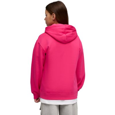 4. Puma ESS Centered Cat Logo Relaxed Hoodie for Kids Fuchsia 692973 59