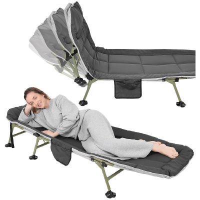 7. DELUXE HOLIDAY FOLDABLE CAMPING BED 190X64X30CM