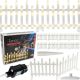 8. DECORATIVE LED FENCE 8 PCS WARM WHITE