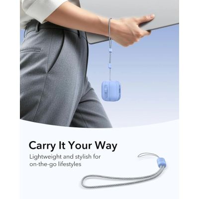 7. ESR Pulse HaloLock MagSafe Case for Apple AirPods 4 / 5 - light blue