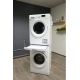 6. Washer-dryer combination with drawer and belt, white