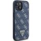 4. Guess 4G Triangle Metal Logo case for iPhone 15 Plus / 14 Plus - blue
