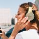4. Guess Bluetooth on-ear headphones GUBH604GEMK black/black 4G Script