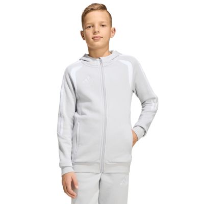 4. adidas Tiro 26 League Sweat Full Zip Hoodie for Kids Gray KF3323