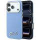 Karl Lagerfeld Saffiano Small Script Metal Logo MagSafe Case for iPhone 17 Pro / 18 Pro - Light Blue