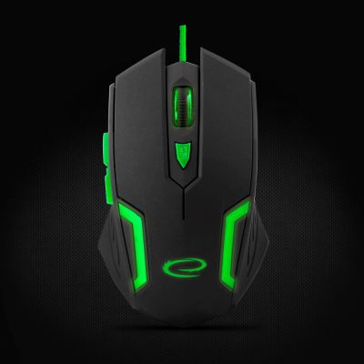 11. Esperanza Fighter EGM205G computer mouse (optical; 2400 DPI; black)