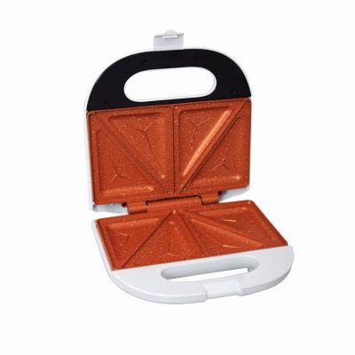6. ELDOM SANDWICH MAKER ST11B RUDDY 750 W WHITE CERAMIC PLATES