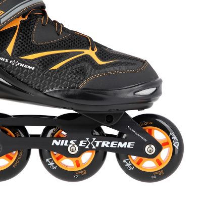 6. NILS Extreme NA9022 roller skates black and orange size 41