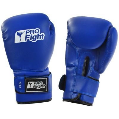 Profight Dragon Leather Boxing Gloves, Blue, 10 oz