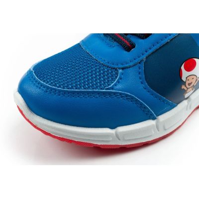 6. Leomil children's sports shoes Super Mario sneakers with velcro LED blue