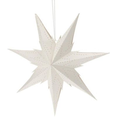 4. DECORATIVE HANGING PAPER SNOWFLAKE STAR 60 CM WHITE 7-ARMED
