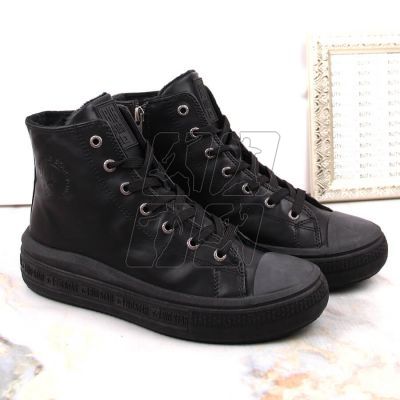 6. Lace-up insulated sneakers Big Star W INT1902B black