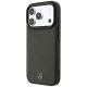 2. Mercedes Leather Mesh with Bow Line MagSafe Case for iPhone 18 Pro / 17 Pro - Dark Gray