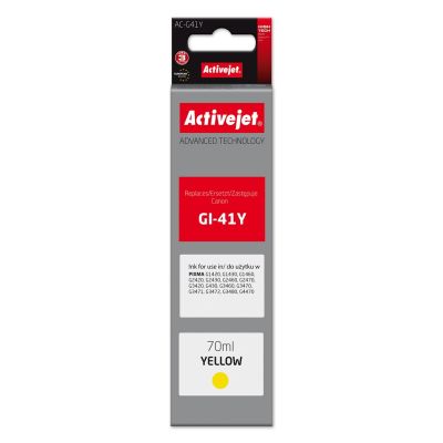 Activejet AC-G41Y Ink Bottle (replacement for Canon GI-41Y 4545C001; Supreme; 70 ml; yellow)