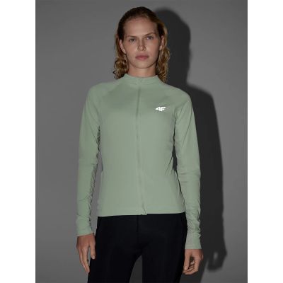 3. Women's cycling longsleeve with zipper 4F 4FWSS25TFLOF343-47S