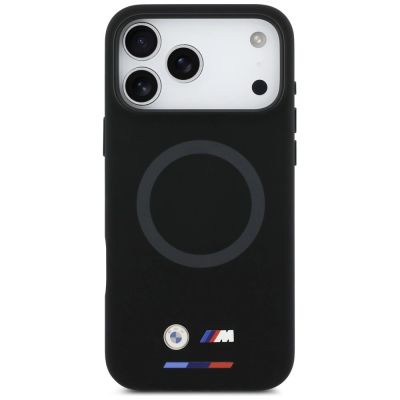 3. BMW M Silicon Logo MagSafe Case for iPhone 17 Pro Max - Black