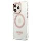 2. Guess Metal Outline MagSafe Case for iPhone 13 Pro / iPhone 13 - Pink