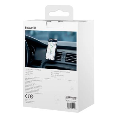 12. Baseus Metal Age II Gravity Car Phone Holder for Air Vent Black (SUJS000001)