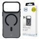 7. 3mk Smoke MagCase for iPhone 17 Pro Max - Black Semi-Transparent