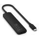 2. Satechi 4in1 USB-C Slim Multiport Adapter 4K - aluminum adapter for USB-C mobile devices (USB-C, 4K HDMI, 2x USB-A) (black)