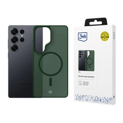 3mk Smoke MagCase for Samsung Galaxy S25 Ultra - Green-Translucent