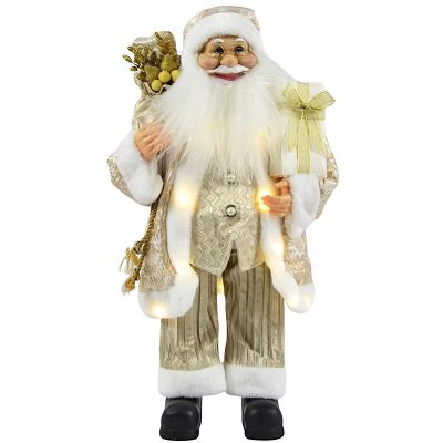 3. DECORATIVE SANTA CLAUS 60CM GOLDEN LED