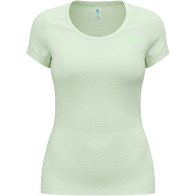 5. Women's Odlo ACTIVE F-DRY LIGHT BL TOP crew-neck short-sleeve T-shirt, green