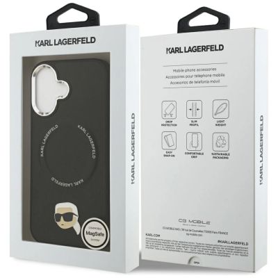 8. Karl Lagerfeld Karl Pin MagSafe Case for iPhone 17 - Black