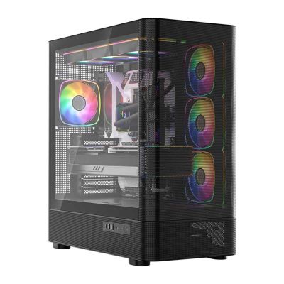 8. MODECOM VOLCANO AQ 300 ARGB MIDI BLACK CASE
