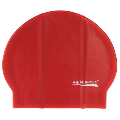 Aqua-Speed Soft Latex Red Swimming Cap