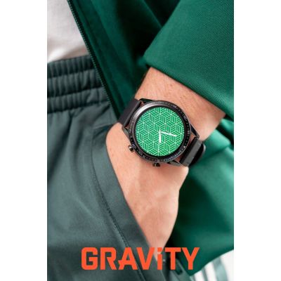 2. Smartwatch Gravity Black 2 Straps GT10-3