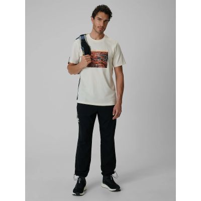 4. Men's regular printed T-shirt 4F 4FRSS26TTSHM4238-11S
