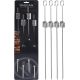 19. SKEWER FOR SHASHLIK 4 PCS. LENGTH 40.5 CM STAINLESS STEEL