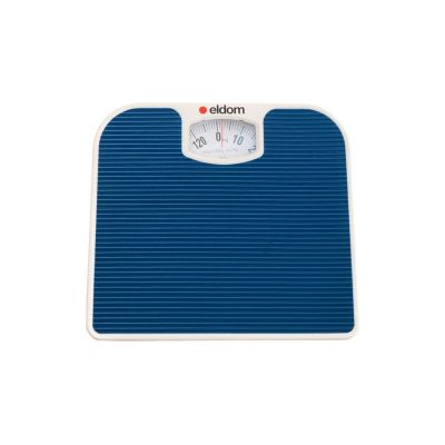 ELDOM MECHANICAL BATHROOM SCALE BR2016N BLUE UP TO 130 KG