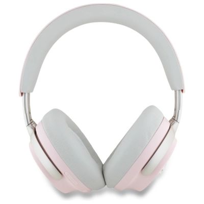 3. Guess Bluetooth ANC/ENC Headphones GUBHC22PSBCSMP Pink DB Metal Script Logo