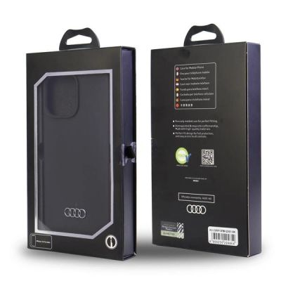 7. Audi Silicone Case iPhone 13 Pro Max 6.7" black/black hardcase AU-LSRIP13PM-Q3/D1-BK