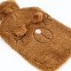4. RUBBER HOT WATER BOTTLE 1.75L IN ANIMAL COVER - BROWN