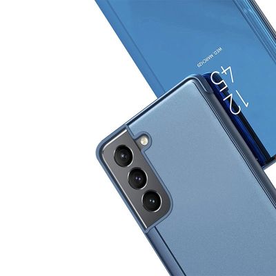 5. Clear View Case blue cover for Samsung Galaxy S22 + (S22 Plus)